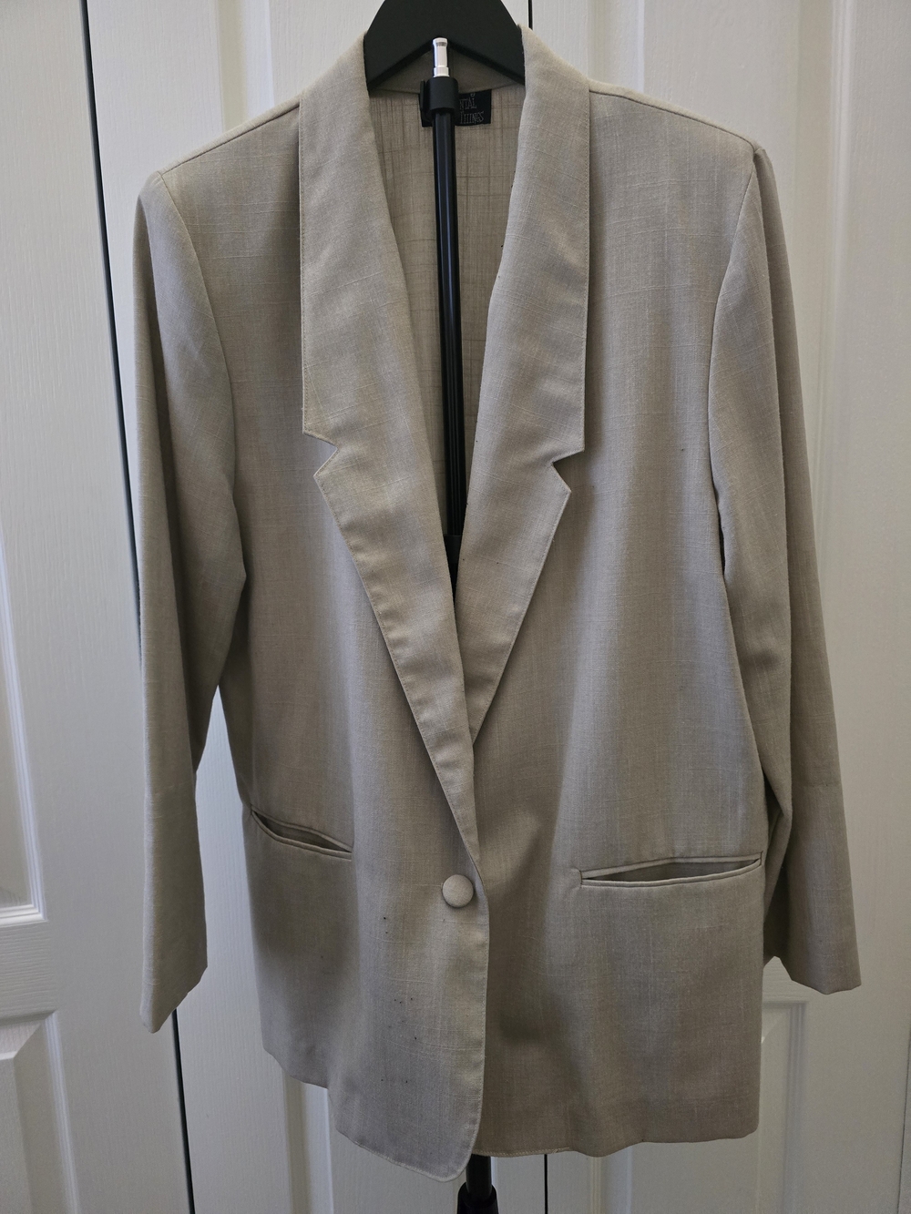 Women's Vintage Lightweight Beige Blazer